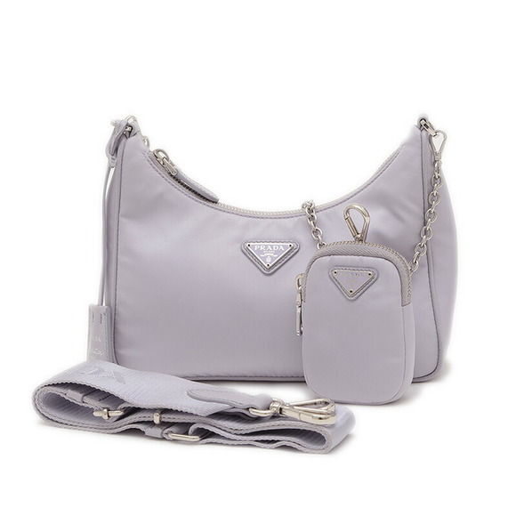Prada Re Edition Nylon Shoulder Bag Purple Pouch - Picture 1 of 9